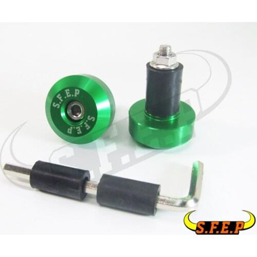 Motorcycles Universal CNC Aluminum Large Handle Bar Ends For Kawasaki Z125 Z900 Z800 Z1000 Ninja250/300 ZX6R ZX10R