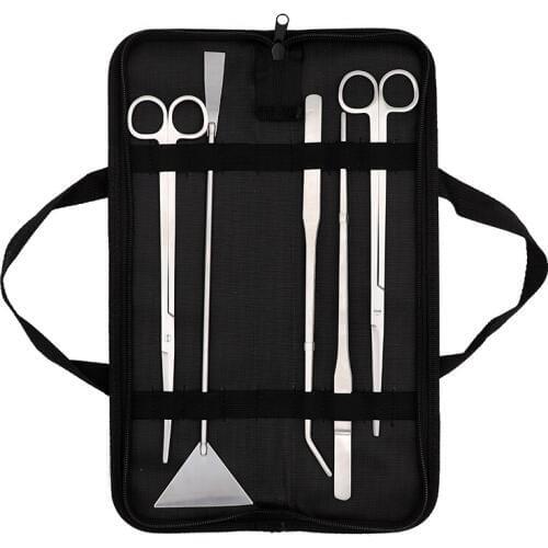 Five-piece set Aquarium Kit Scissor Tweezers Scoop Fish Tank Aquarium Filter Skimmer Cleaning Kit Toolkit Aquarium Accessories