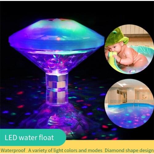 Swimming Pool Floating Diamond Lights Diving Led Colorful Lights Swimming Pool Hot Spring Baby Bathtub Lights Outdoor Atmosphere