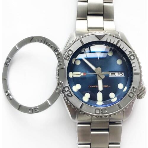 Flat Brass Bezel Insert 38*31.5mm MOD Parts For SEIKO SKX007 SKX009 New SRPD Watch Parts Modification Replacement Parts