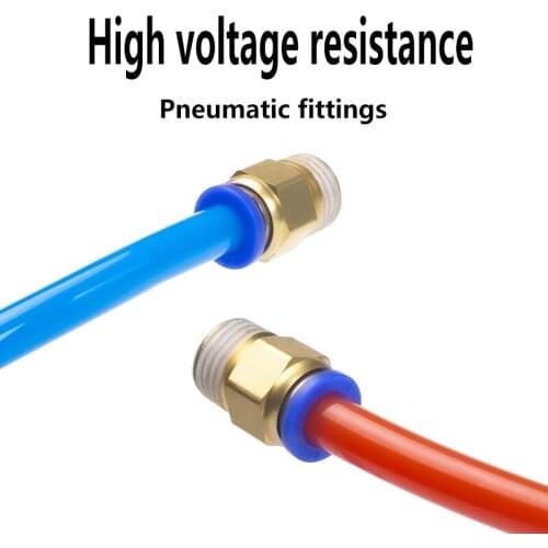 Pneumatic fittings Threaded joint PC8-01 PC6-02 1/8 1/4 1/2 Tracheal connector