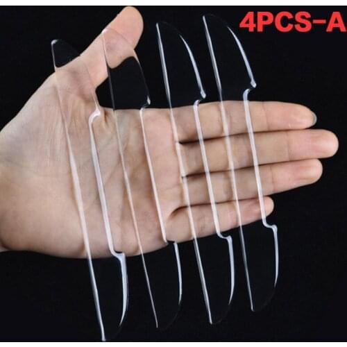 Car Door Transparent Anti-collision Protector Bar Stickers Handle Scratch Protective Silicon Rearview Mirror Protection Strip