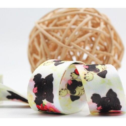 Cute Dog Print Lanyard Ribbon Badge Id Lanyard/mobile Phone Strap/key Chain with Keychain Neck 10mm/16mm/20mm/25mm/35mm/38mm