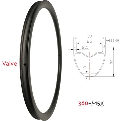 SPDSF 29inch MTB XC 30mm wide Carbon Rim TAPELESS Disc Clincher Tubeless 30mm deep 29'' Cross Country Carbon Ring Not outer hole