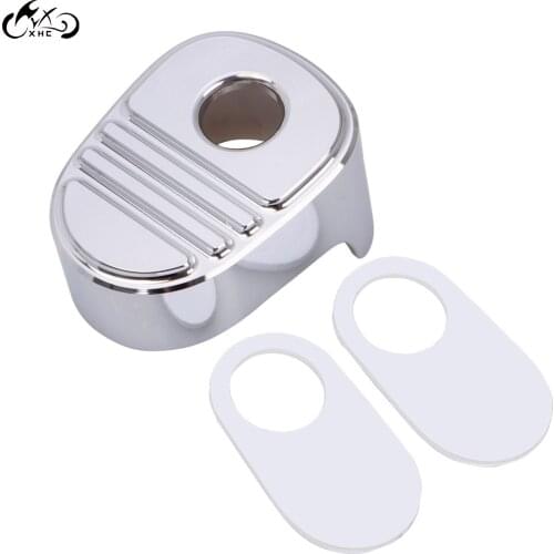 Motorcycle Chrome CNC Tri-Line Ignition Switch Cover For Harley Touring Road Electra Street Glides Ultra Limited FLHTK 2014-2019