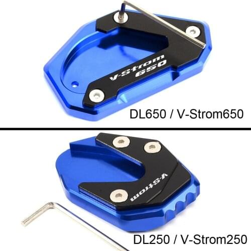 Motorcycle Side Stand Extension Pad Support Plate For Suzuki VStrom 250 DL250 2017-2021 DL650 V-Strom 650 2006-2020 2021