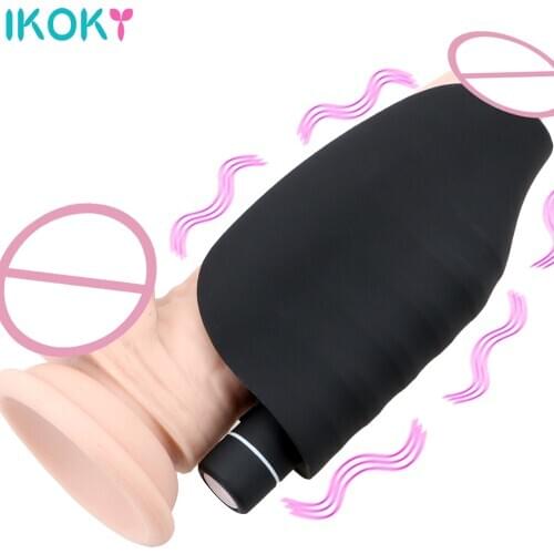 Vibrating Penis Trainer Penis Stimulate Massager Male Penis Exerciser Vibrator 9 Frequency Delay Trainer Bullet Vibrator