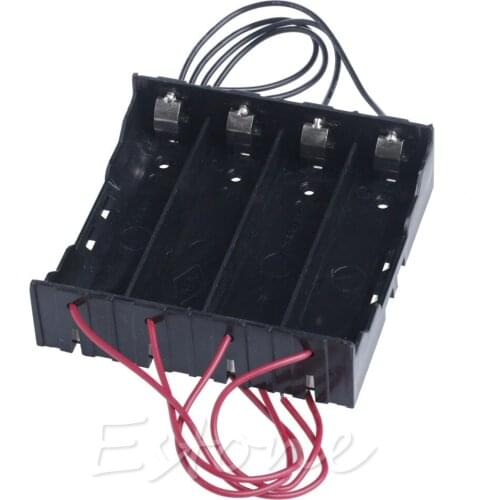 1Pc Battery Plastic Storage Holder Box Case For 4x 18650 Rechargeable Battery