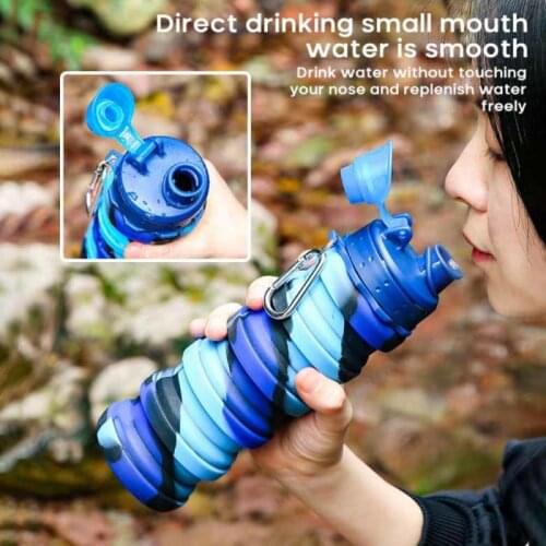 1pcs The Retractable Water Cup Can Be Used for Outdoor Climbing, Cycling, Hiking and Other Convenient Creative Design