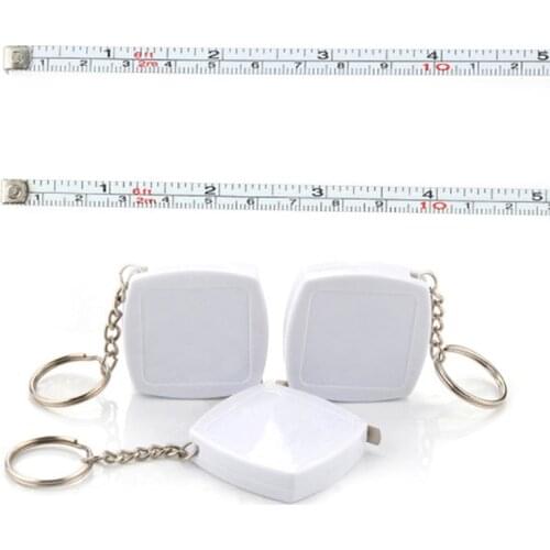2M Ruler Metal Tape Measure Keychain Portable Pull Ruler Retractable Ruler