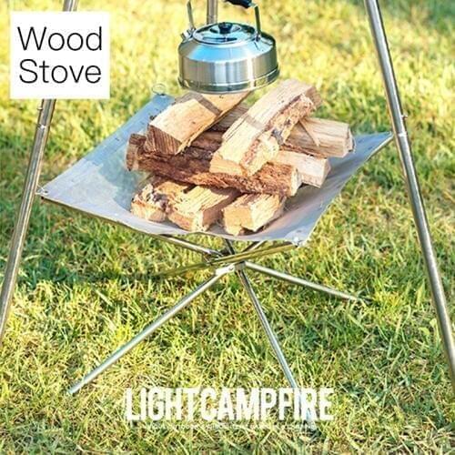 304 Stainless Steel Stove Grill Super Light Portable Outdoor Camping Folding Rack Heating