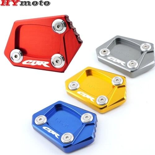 Motorcycle CNC Accessories Kickstand Foot Side Stand Enlarge Extension Pad Support Plate For Honda CB400 CBR250R CBR300R CBR500R