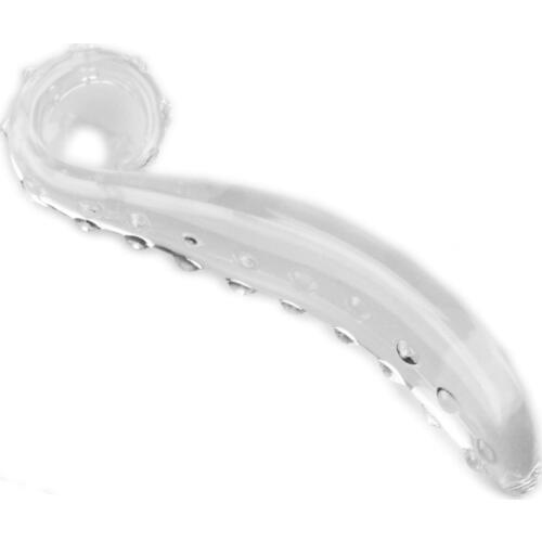 Glass texture seahorse anal plug dildo big ball clear crystal butt plug sex toys female male masturbation sex products