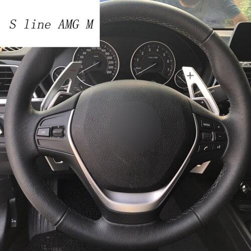 Car styling for BMW X1 X3 X4 X5 X6 f48 f25 f26 f15 f16 teering Wheel Shift Paddle Extension Shifters Replacement Covers Stickers