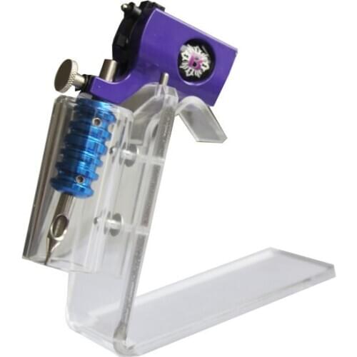 Professional Tattoo Machine Holder Stand Transparent Acrylic Tattoo Gun Supply Stand Rack Rest Organzier Accessory for Tattooist