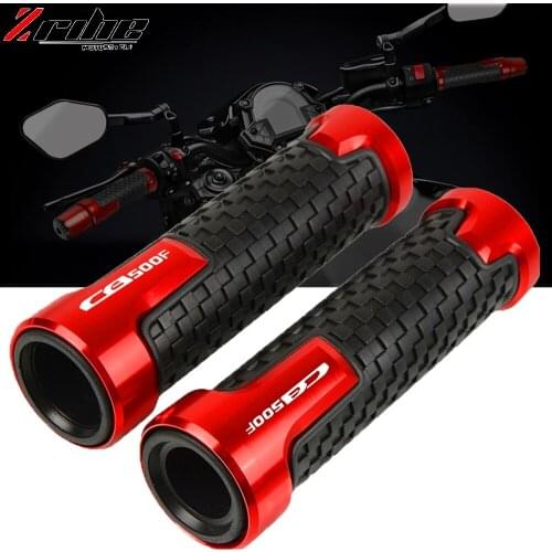 For Honda CB500F 2013 2014 2015 2016 2017 2018 2019 7/8" Motorcycle handle grip CNC Aluminum scooter handlebar grips CB500F logo