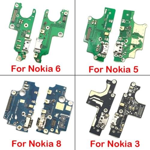 Dock Connector Micro USB Charger Charging Port Flex Cable Microphone Board For Nokia 1 2 3 5 6 7 8 X5 X6 X7