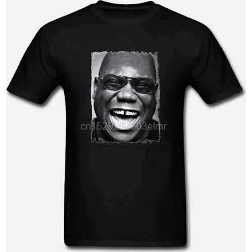 DJ Carl Cox DJ Tshirt Homme T-shirt Blanc cadeau Printed T-Shirt Men Short Sleeve O-Neck T-Shirts Summer Stree Twear