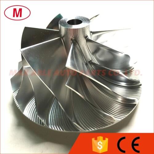 K26 5326-123-2209 54.64/71.00mm 7+7 blades Turbo Billet Compressor wheel/Aluminum 2618/Milling compressor wheel for Penta CHRA