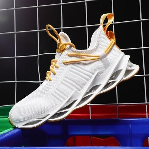 2020 New Men Sneakers Breathable Mens Shoes Casual Fashion Male Trending Style Outdoor Walking Sneaker White Trainers Size 39-46