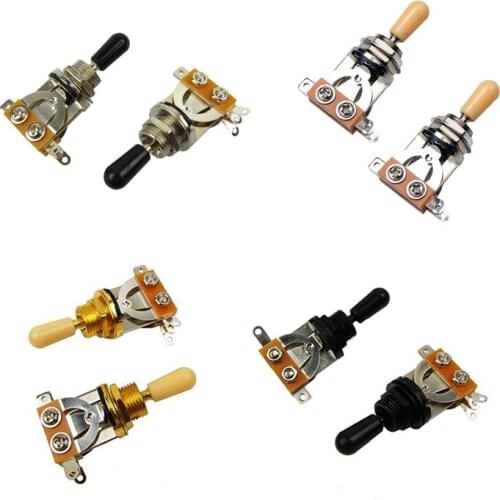 Metric 3 Way Short Straight Guitar Pickup Selector Toggle Switch Knob For Gibson Epiphone Lp Les Paul Electric Guitar Parts(Pack