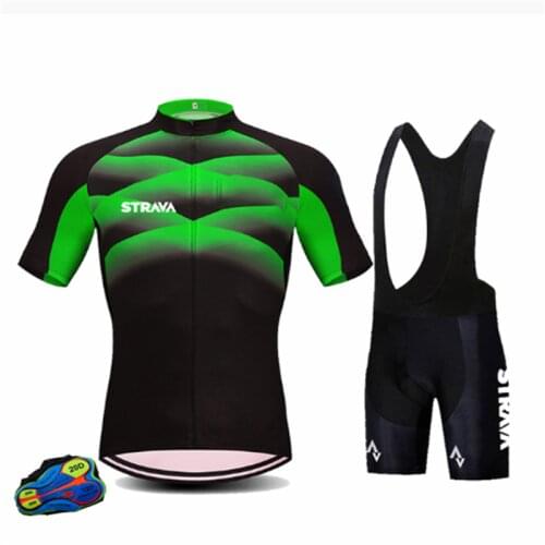 2021 Mens New STRAVA Hot Sale Professional Cycling Jerseys Short Sleeve Custom Sublimation Jersey Breathable Bike Cycling Suit