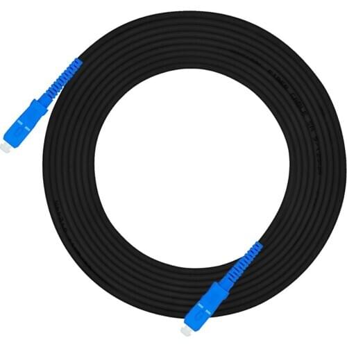 Outdoor Armored SC to SC Simplex Singlemode 9/125 3.0mm OS1 Fiber Optic Patch Cord Jumper SC/PC-SC/PC SC-SC Length Option:25 40