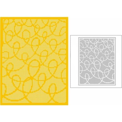 New 2021 Curve Lace Panel Template Metal Cutting Dies for DIY Scrapbooking and Card Making Decorative Embossing Craft No Stamps