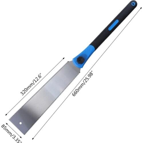 New 2021 Hand Saw SK5 Japanese Saw 3-edge Teeth 65 HRC Wood Cutter For Tenon Wood Bamboo Plastic Cutting Woodworking Tools