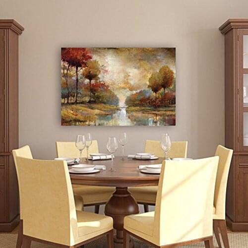 Landscape Abstract Art on Canvas Decor Large Pure Hand made Canvas Wall Art Oil Paintings Fond Memory Living Room Decoration