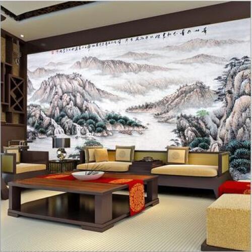 Custom 3d wallpaper Large mural painting landscape painting wallpaper Sofa setting wall mural wallpaper