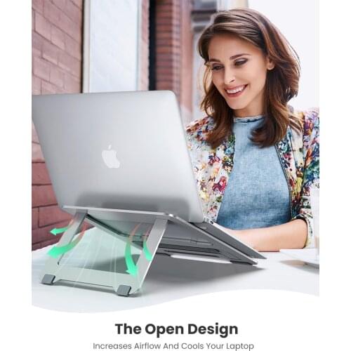 Laptop Stand Adjustable Laptop Computer Stand for MacBook Portable Foldable Laptop Riser Notebook Stand for 10-16 inches