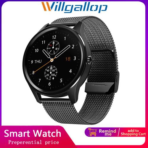 Full Touch Round Screen Smart Watch IP67 Waterproof Heart Rate Fitness Tracker Long Battery Men Women Sports Clock