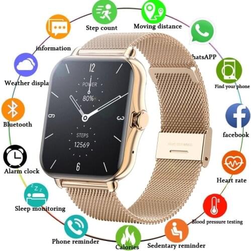 New Fashion Smart Watch Waterproof Watch Multi Watch Face Fitness Tracker Heart Rate Monitoring Sports Smartwatch for Men Women