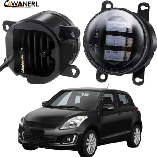 Fog Light Assembly For Suzuki Swift MZ EZ Hatchback 2005-2015 Car H11 Front Bumper LED Fog Lamp DRL Amber White 30W 6000LM 12V
