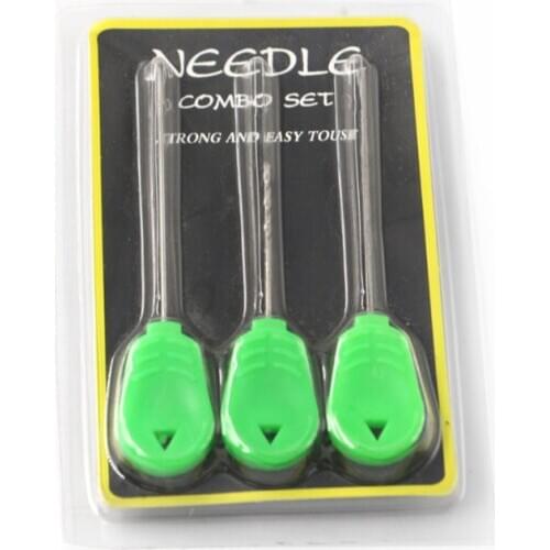 Carp Fishing Accessories 1 Set/3 pcs Boilie Needle Set Kit Tool Stainless Baiting Drill Stringer Needle Fishing Tool Pesca