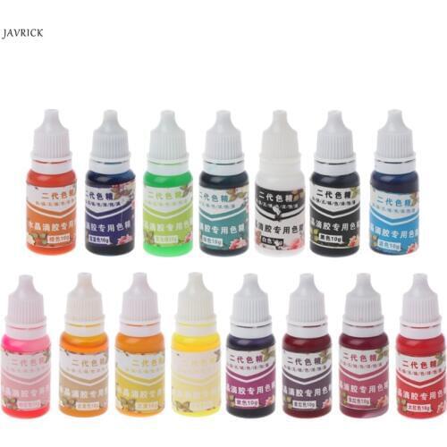10ML Epoxy Resin Pigment UV Resin Coloring Dye Colorant Resin Pigment DIY Handmade Crafts Art Sets 15 Colors