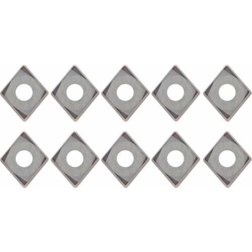 10Pcs CCMT060204-6018 CNC Lathe Turning Insert Indexable Solid Carbide Blade Cutting