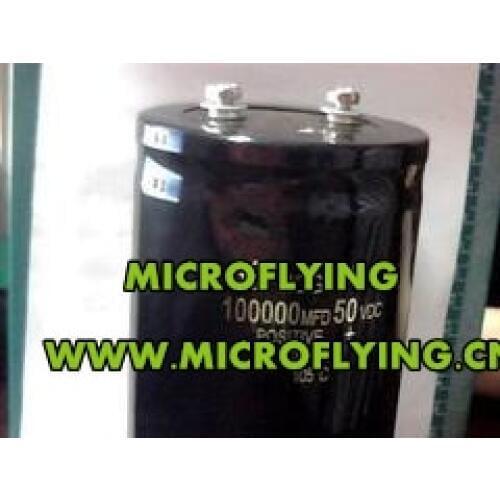 2pcs High quality capacitors screw legs 50V100000UF 100000UF50V dimensions: 75X120