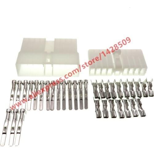 20 Sets 17 Pin Auto Electrical Connectors Female Male Plugs 7119-3170