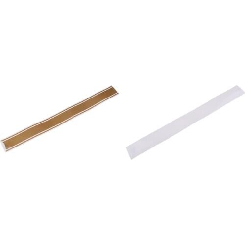 2x White + Gold Gas Fuel Tank Cowling Cowl Decal Sticker For Cafe Racer