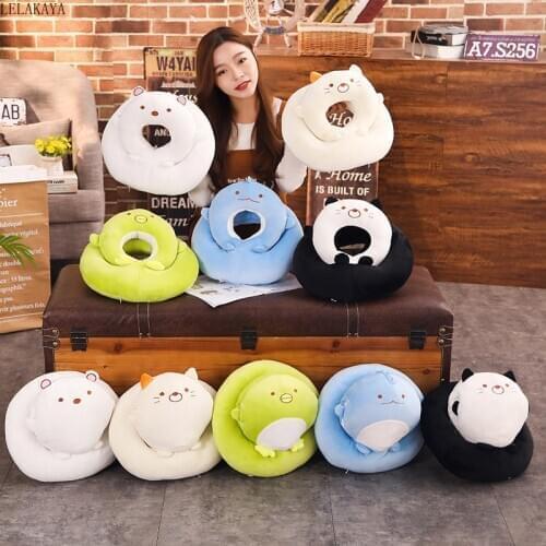 35x35cm Japan Anime Sumikko Gurashi Corner Bio creature Nap Pillow Cartoon Cushion Stuffed Animals Plush Toys Sleeping Soft Doll