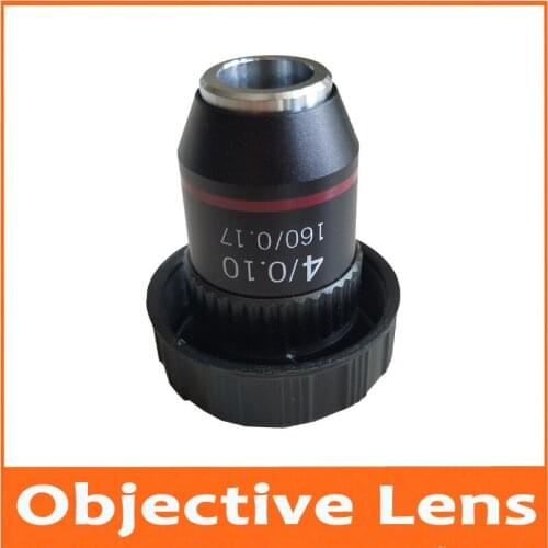 4X Metal 195 Biomicroscope System Achromatic Bio-Microscope Biological Microscope 4 Times Objective Lens for Lab Laboratory