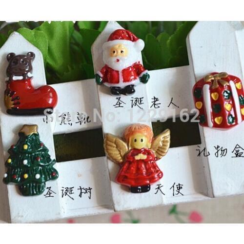 5pcs/set ) New arrival Christmas fridge magnet cartoon message sticker home Decor Kids toy Novelty X-max present