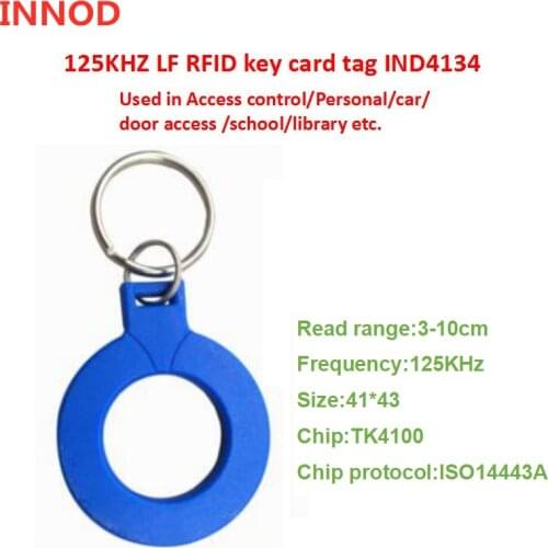 5pcs RFID 125KHz Tag TK4100 EM4100 Proximity ID Token Tags Key fobs Ring RFID Card for Access Control Time Attendance