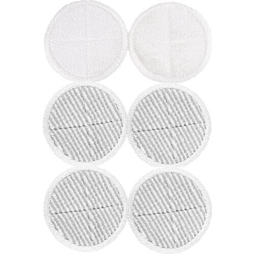 6 Pcs Mop Pads Replacement For Bissell 2124 2039A Spinwave Hard Floor Mop (2 Soft Contact Pads + 4 Scrubby Pads)