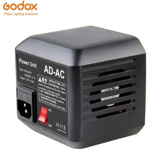 Godox AD-AC AC Power Unit Source Adapter with Cable for AD600B AD600BM AD600M AD600 SLB60W SLB60Y