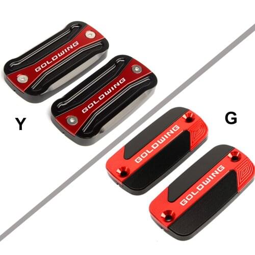 Different design Aluminum Front Brake Reservoir Fluid Tank Oil Cup Cover For HONDA Goldwing 1800 1500 VTX 2012-2018