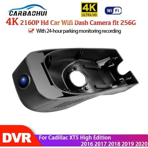 4K Car Driving Recorder DVR Wifi Video Recorder Dash Cam Camera hd 2160P For Cadillac XT5 High Edition 2016 2017 2018 2019 2020