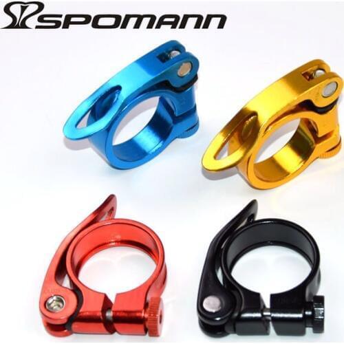 Aluminum Alloy Quick Release MTB Bike Clamp Cycling Quick Release Seat Post Clip for 30.8/31.6mm Seat Tube Bicycle Parts